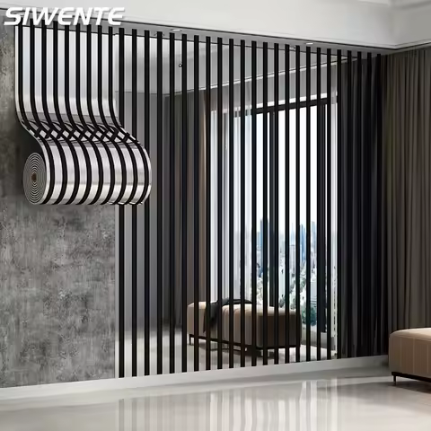 Thick Plain Surface Grid Wallpaper Self-Adhesive Vinyl Reflective Mirror Texture Wall Stickers for Hallway Home Decor Art Panel