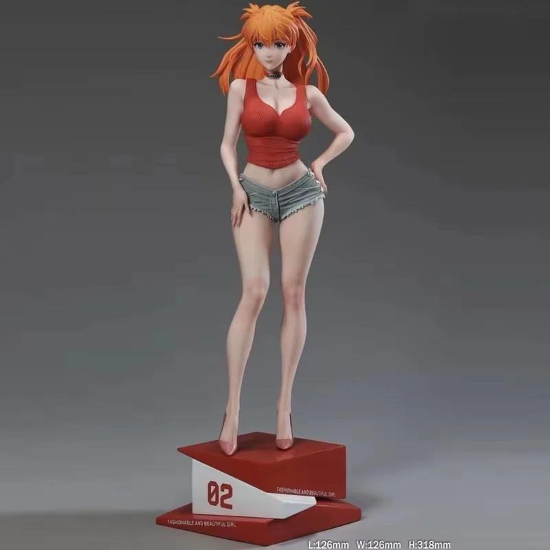 Asuka Langley أنيمي الشكل الصيف الطبعة-مجموعة المرآب الحرم الجامعي الملكة 2D فتاة جميلة سطح المكتب زخرفة GK نموذج تحصيل هدية #1