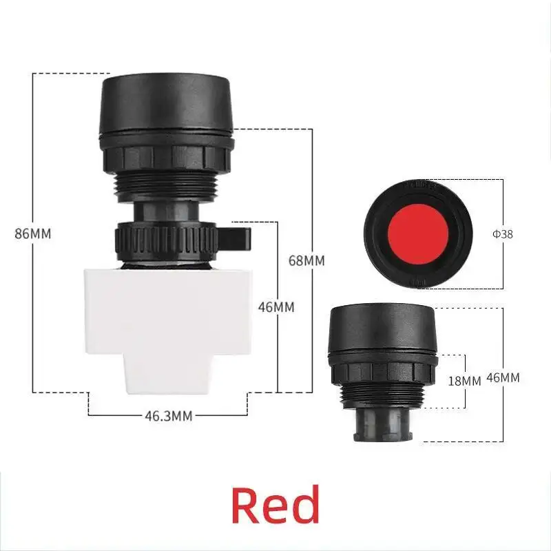 Interruttore a pulsante di ripristino BA8030 a prova di esplosione Controllo anticorrosione con indicatore luminoso Plastica 30 mm Contatto argento