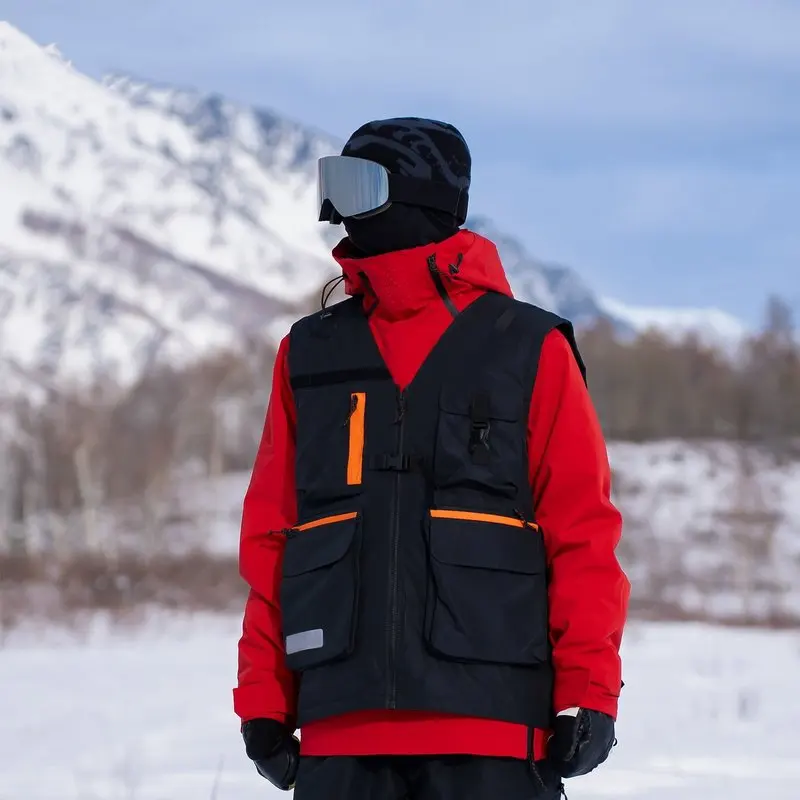 W2EJOURNEY EU US Size High Quality Outdoor Vest Snowboarding Skiing Padded Fishing Safari Travel Men Vest