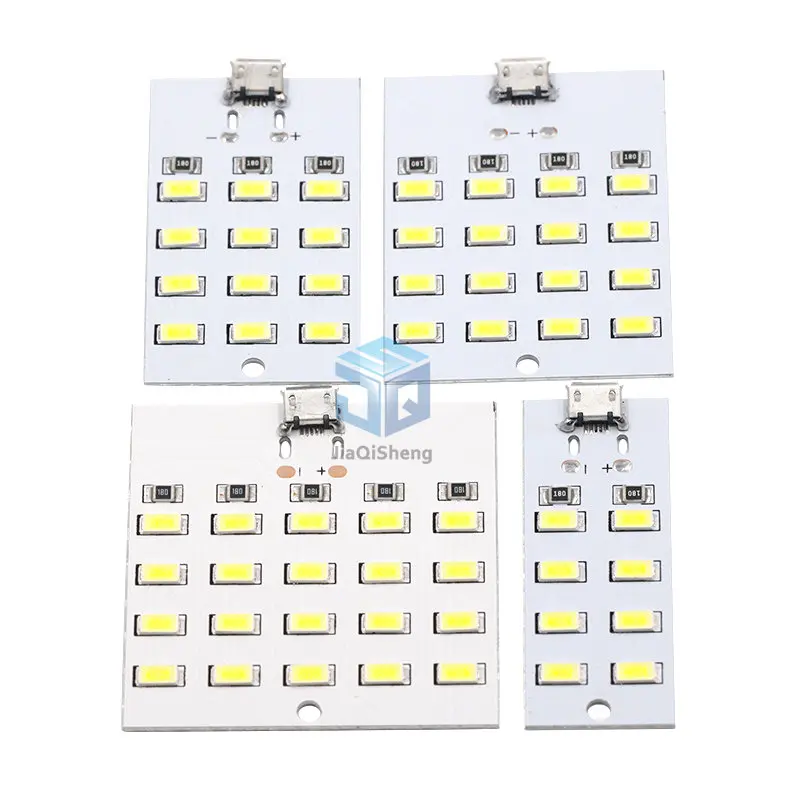 1 sztuk wysokiej jakości 5730 smd 5V 430mA ~ 470mA biały Mirco Usb 5730 LED panel świetlny USB przenośne oświetlenie awaryjne oświetlenie nocne