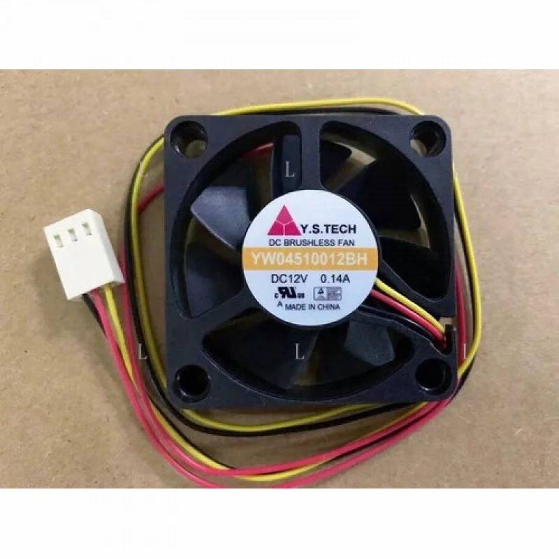 

L для Y.S.TECH YW04510012BH DC12V 0,14A охлаждающий вентилятор 45*45*10 мм 3-контактный