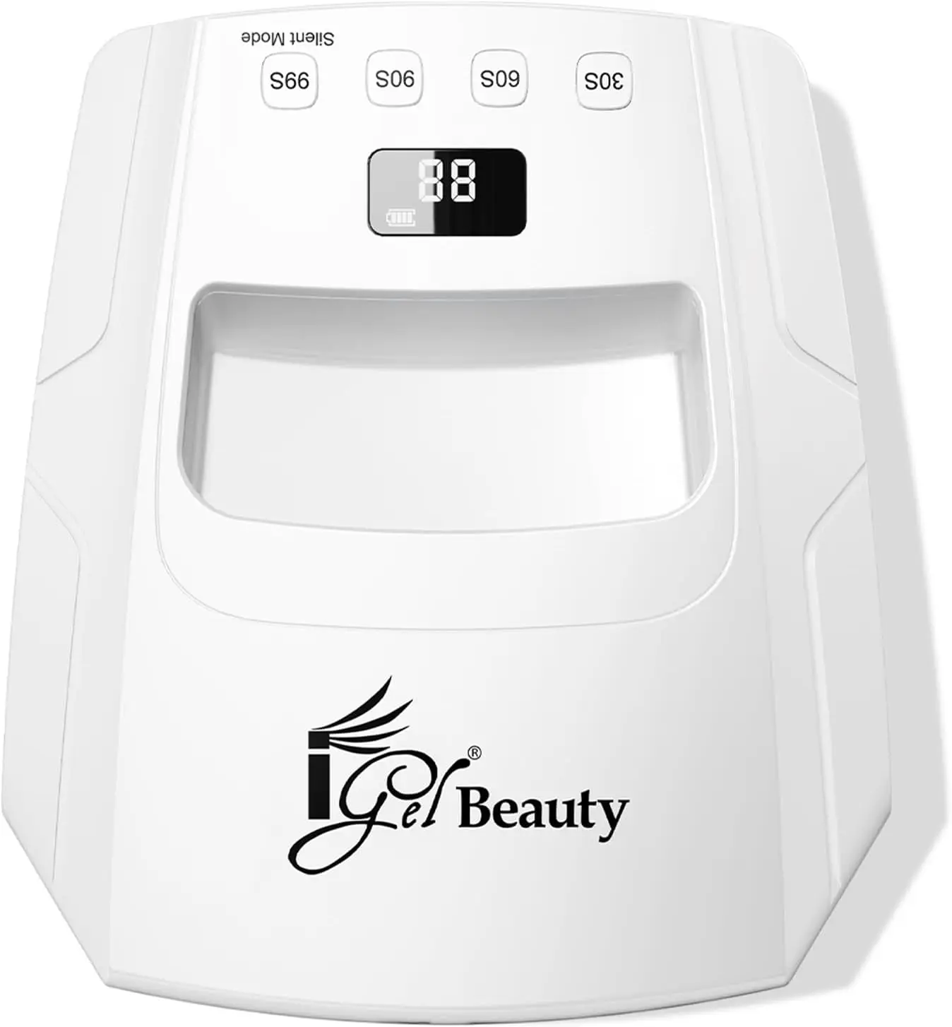 

48W UV LED Nail Lamp, Wireless Rechargeable, Smart Timer, Removable Tray, Cordless Gel Nail Dryer for Manicure Pedicure