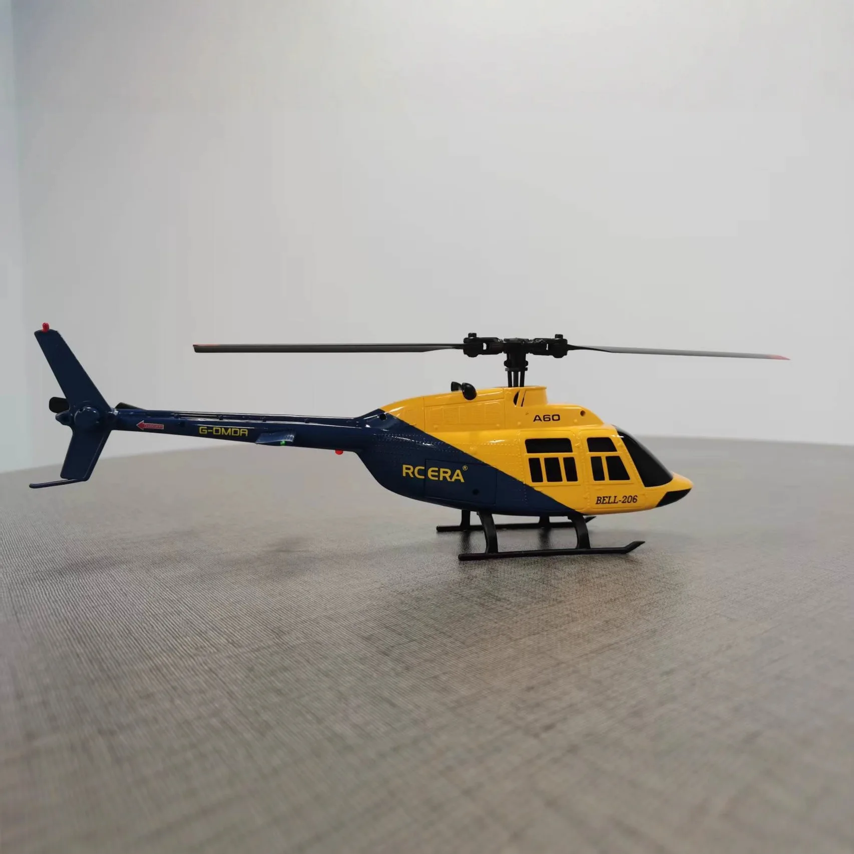 Bell 206 RC-Hubschrauber im Maßstab 1:42, ferngesteuertes Spielzeug mit 4-Kanal-Höhenhaltung, optischer Fluss, kollektiver Tonhöhe, FP-Funktionen