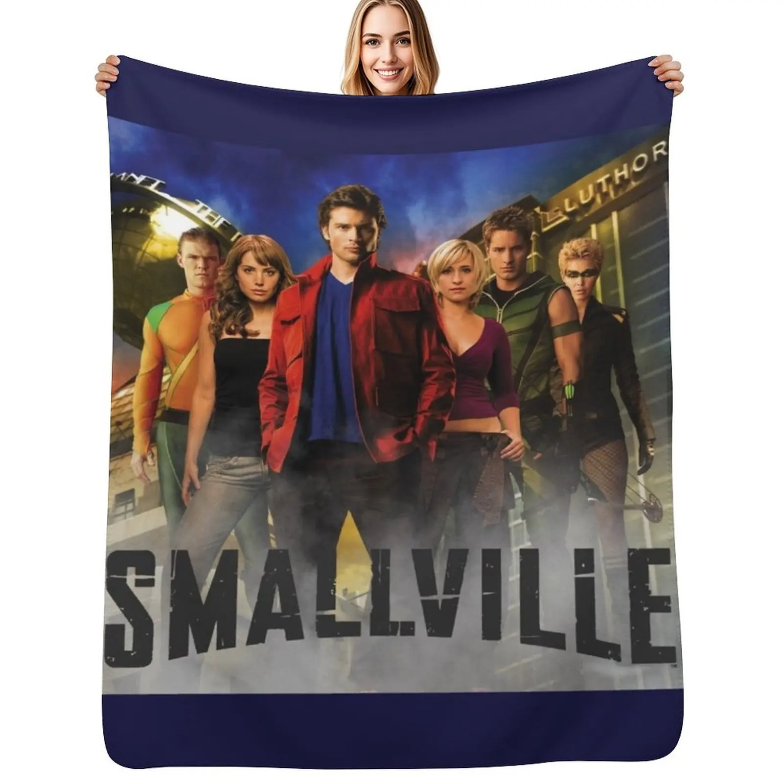 

Smallville Throw Blanket Cozy Throw Blanket Birthday Gift for Him Her