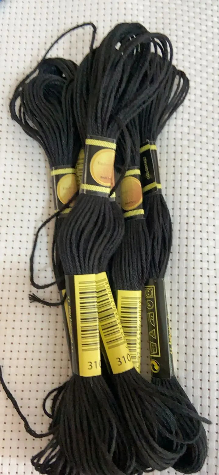 

10 шт./лот, набор ниток для вышивки крестиком, нить для вышивания для начинающих, DIY 8 м, моток, без повторения, Радуга, КОД DMC 310