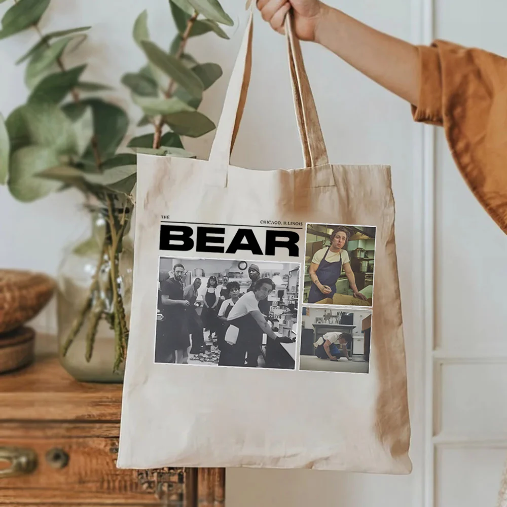 The Bear TV Show Tote Bags, bolso de compras para mujer, bolso de mano para mujer con gráfico inspirado en la serie de televisión Bear Allen