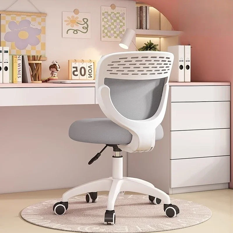 Chair Gaming Swivel Adhd Pink Wheels Accent Cheap Desk Student Gamer Makeup Single Person Living Room Chairs Low Player Youth Pc