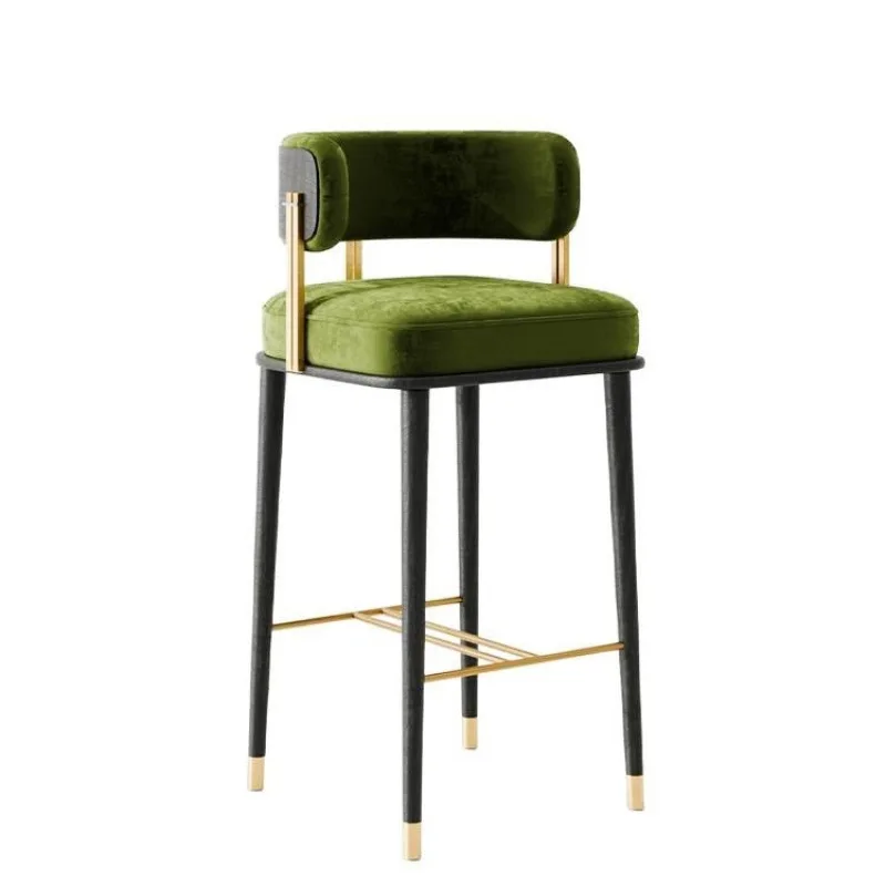 Chaise de Bar en bois massif, tabouret haut de luxe italien Simple pour réception, île