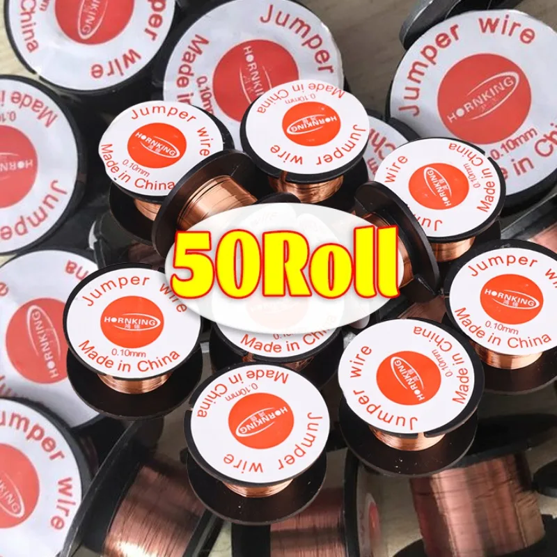 

Insulation Copper Soldering Wire Soft Copper Wire Jumper Wire Computer Phone Enameled 0.1mm Repair Welding Cable Connection Tool