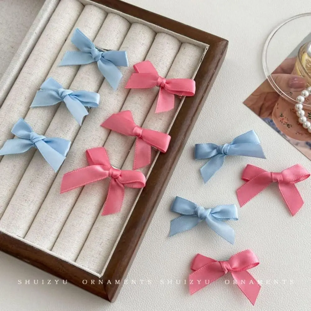 1PC nakrycie głowy Mini Bowknot spinki do włosów wstążka słodka kokardka szpilka nakrycia głowy akcesoria do włosów wielokolorowa wsuwka dziewczyny