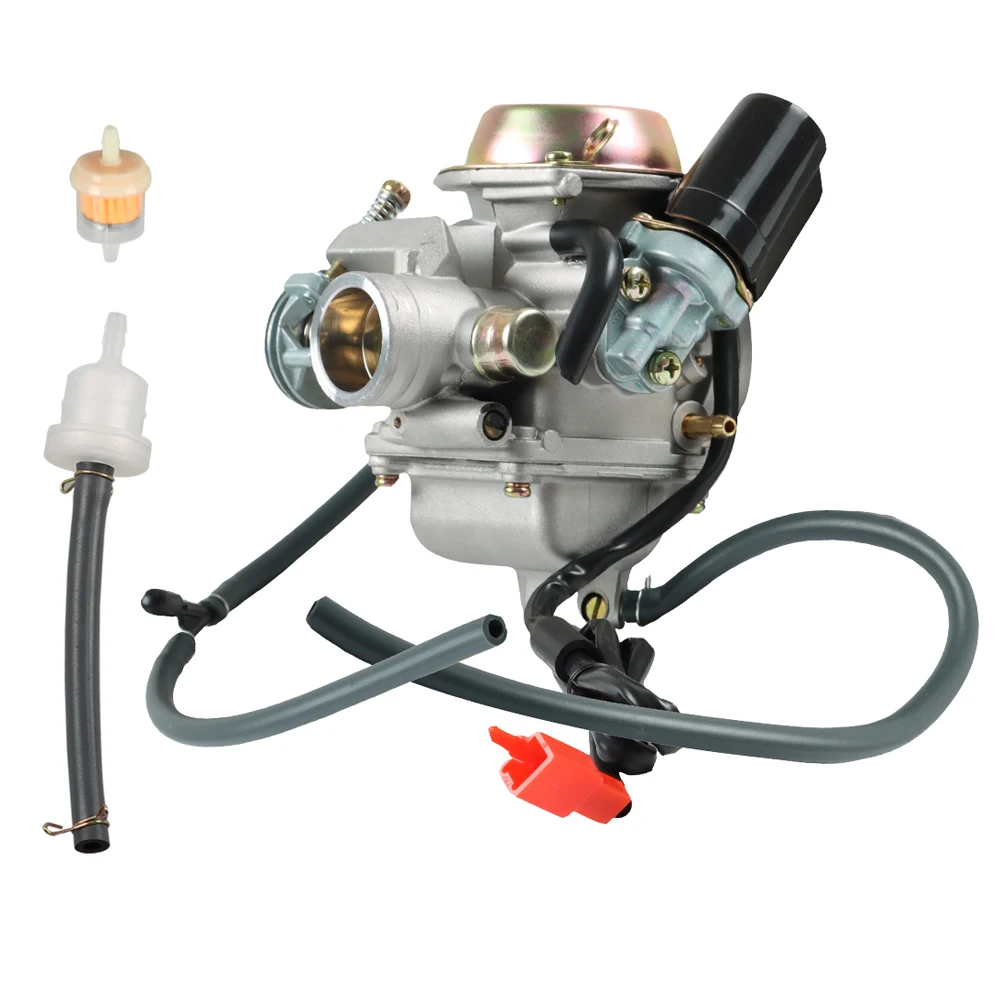 24mm Carburetor Carb With Electric Choke Replacement for GY6 150cc Mopeds Scooters ATV