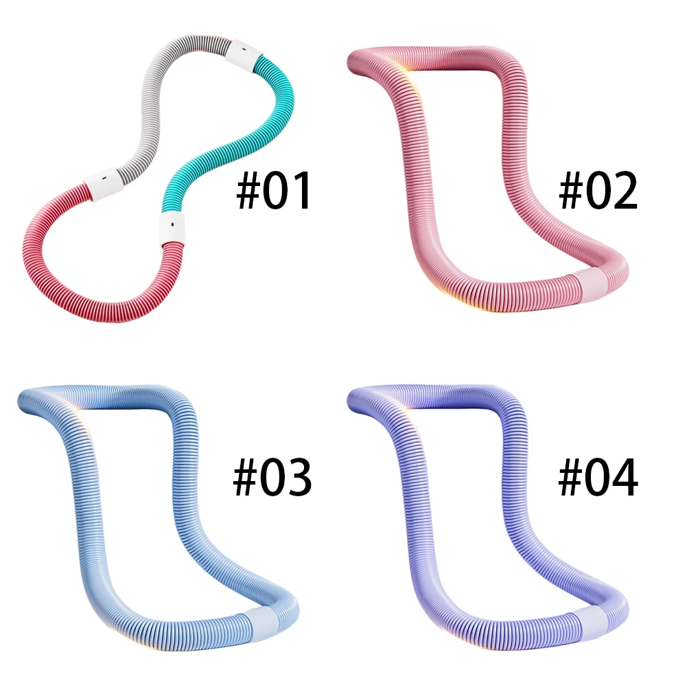 Aro recortador de cintura mejorado para pérdida de peso, aro de Fitness de primavera suave, círculo de ejercicio Abdominal portátil plegable desmontable