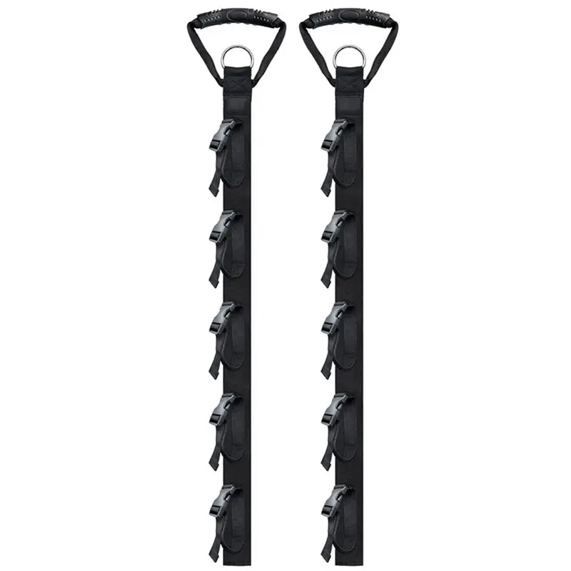 ABXD Garage Garden Storage Straps, Hanger Straps Included In Extension Cord Organizer 2 Pack, Cord Storage With 5 Slots
