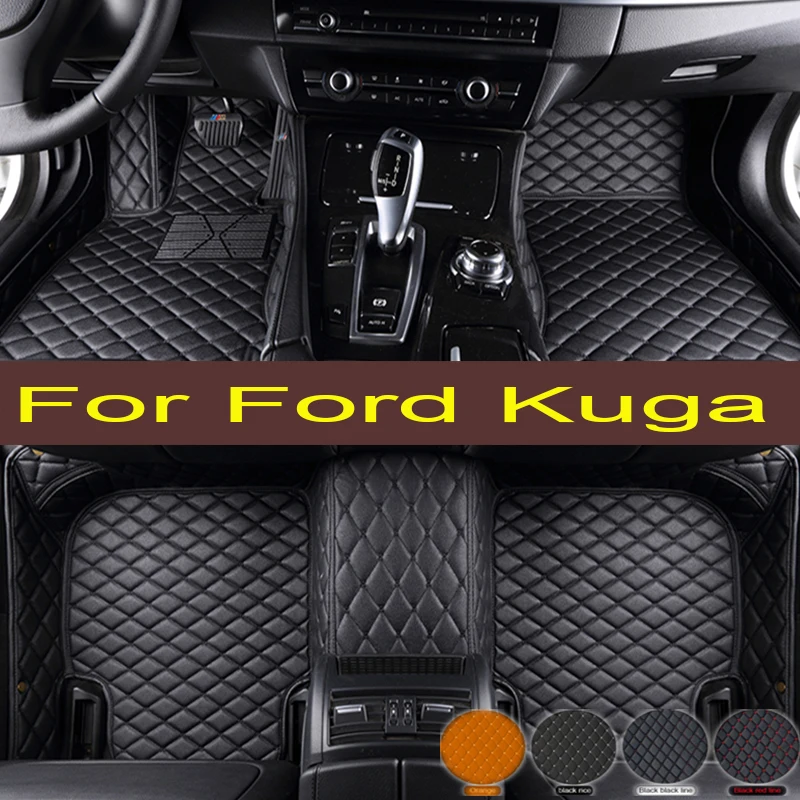 

Car Floor Mats For Ford Kuga 2013 2014 2015 2016 2017 2018 Custom Auto Foot Pads Automobile Carpet Cover Interior trunk mat