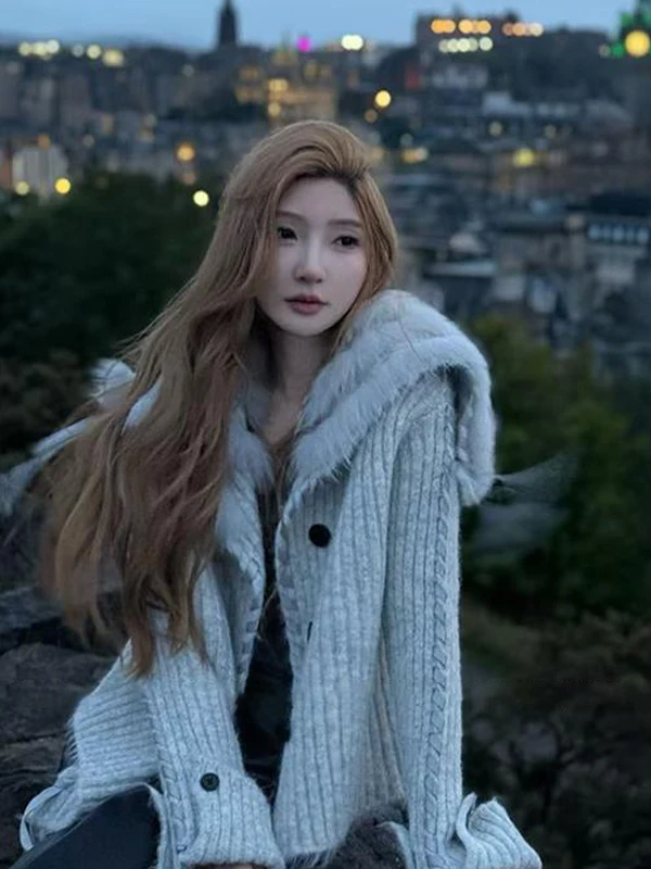 

Sweaters Jumpers Cardigans Womens Graphic Cotton Blend Patch Pocket Boxy Fit Tassels Buttons Casual Practical Comfortable Gentle