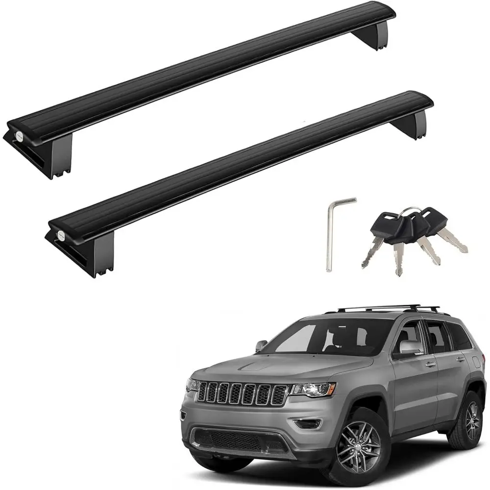 

Roo Rack Bars Compatible with 2011-2021 Grand Cheee with d Side Rails, Lage Carrier Bars or Rootop Cargo Lage k ycles Canoe with