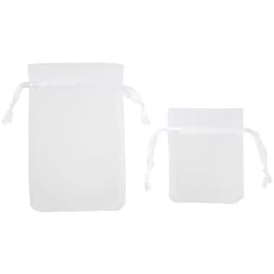 

Wite lry Packaging Organza ags 144 Total ags in 2 Sizes for Gift Wrapping Craft Stora and Party Fav 12 Pack