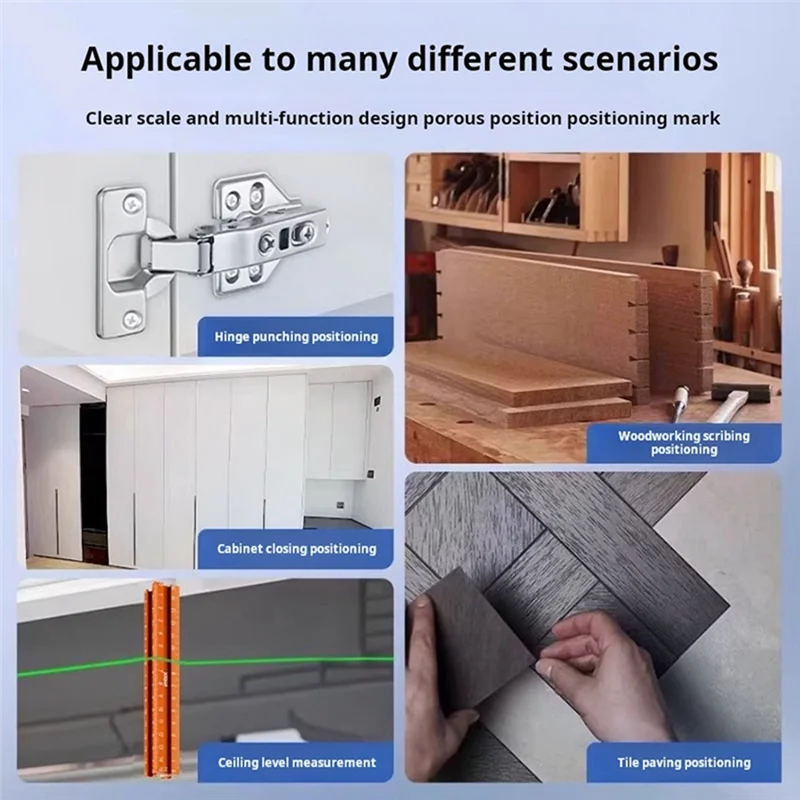 BHBD-Woodworker Multifunctional Ruler Ceiling Leveling Cabinet Door Installation And Positioning Contour Taking Shape Scribe