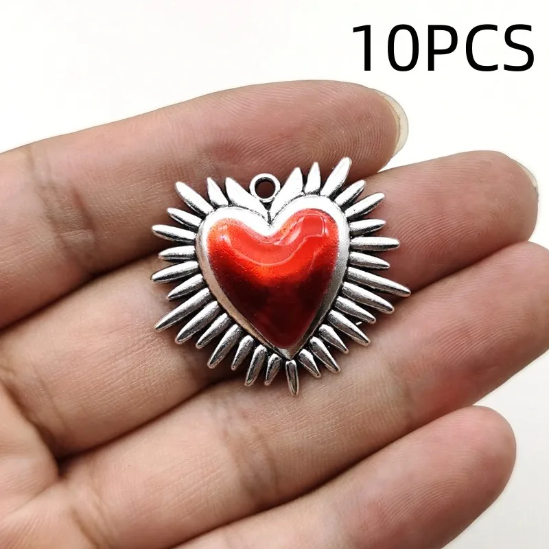 9/10PCS Retro Gothic Thorn Love Wings Love Alloy Jewelry Accessories Earrings Necklace Pendant