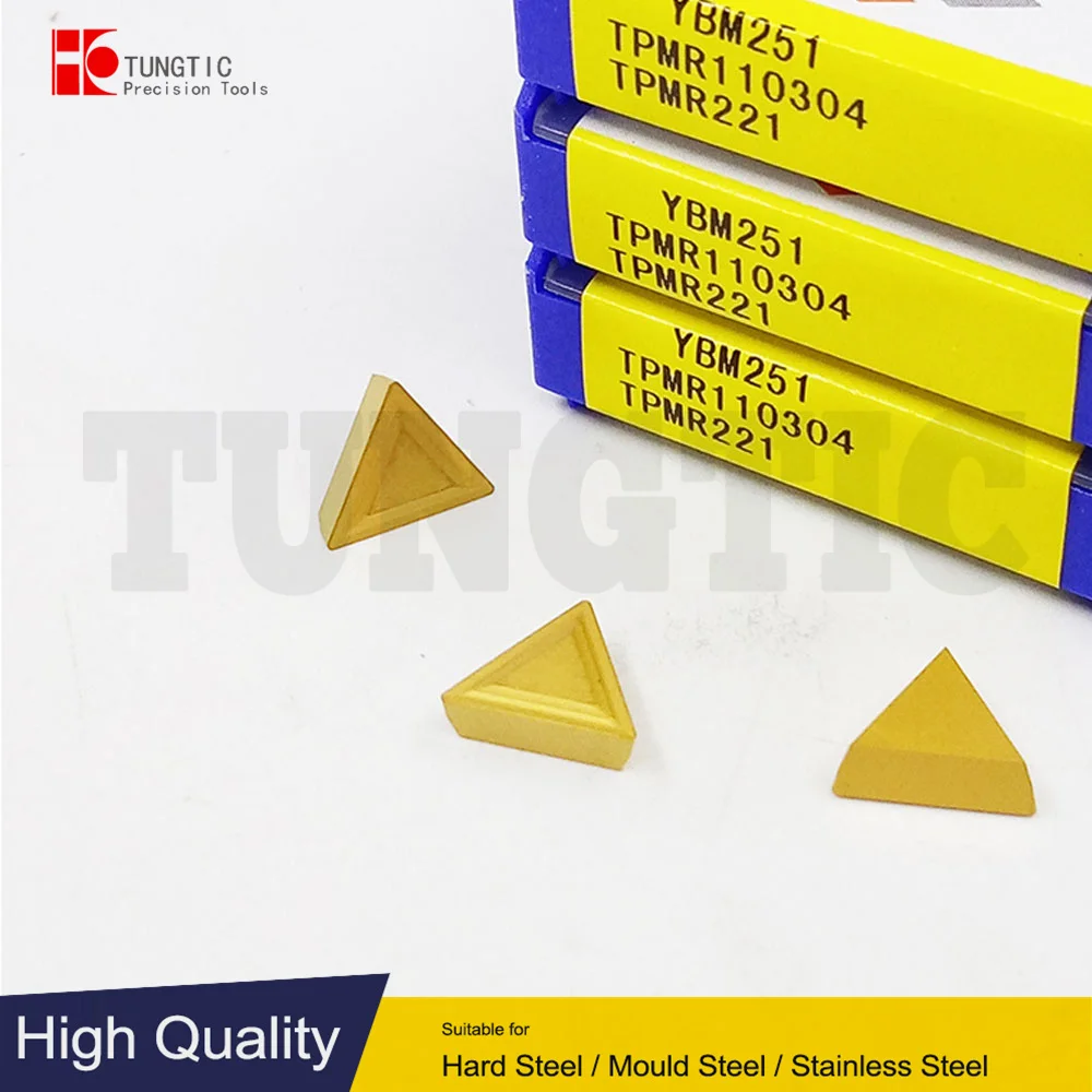 

TPMR110304 Milling Inserts Carbide Cutter For CNC TPMR 110304 YBM251