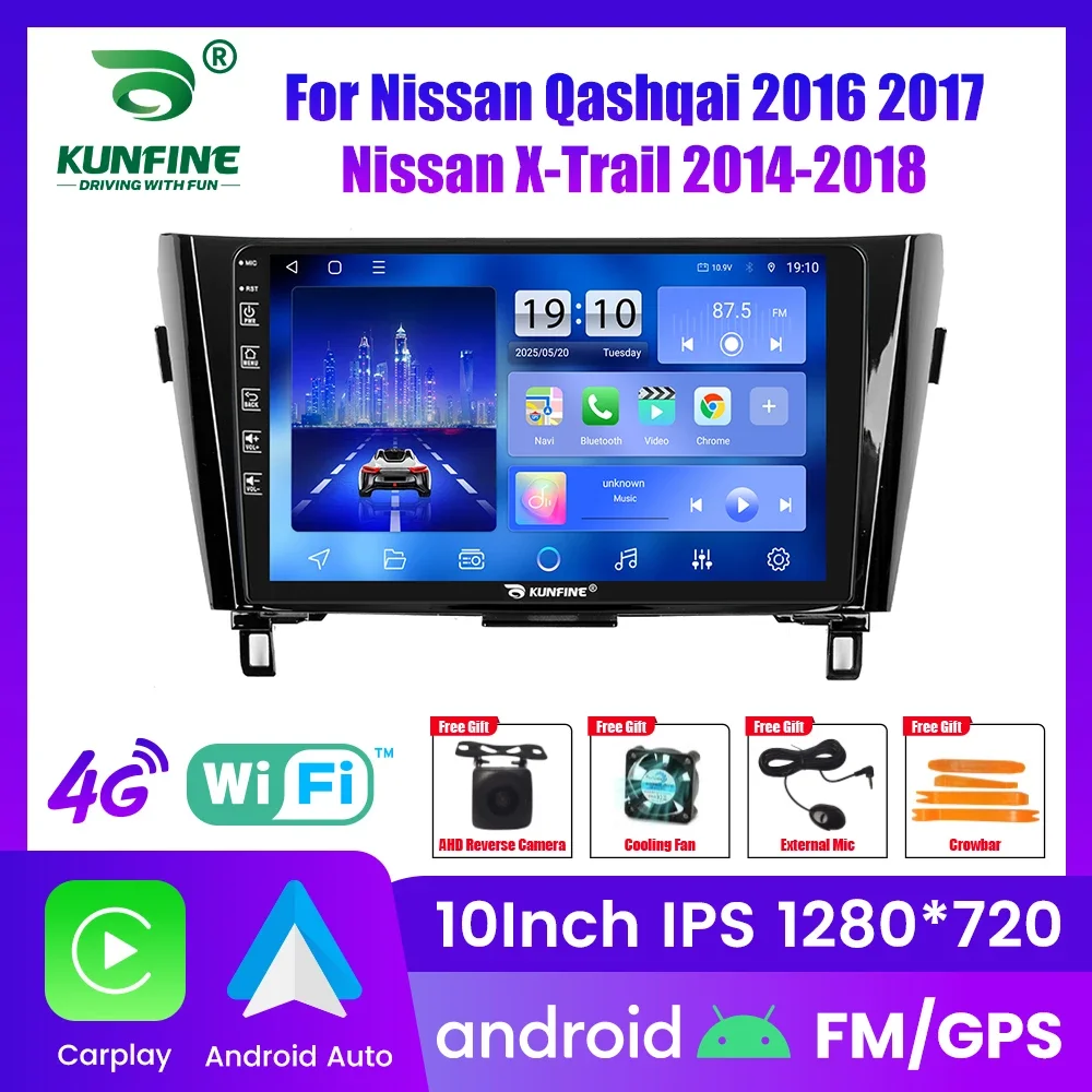 

Автомагнитола Android для Nissan Qashqai 2016-2018, 2DIN, 8-ядерный процессор, GPS-навигация, IPS-экран, поддержка CarPlay и Android Auto