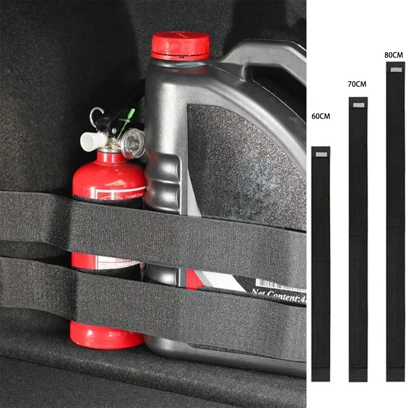 Car Trunk Organizer Elastic Fixing Belt Nylon Strap Storage Bag Tapes Fire Extinguisher Fixing Belt Auto Interior Accessories