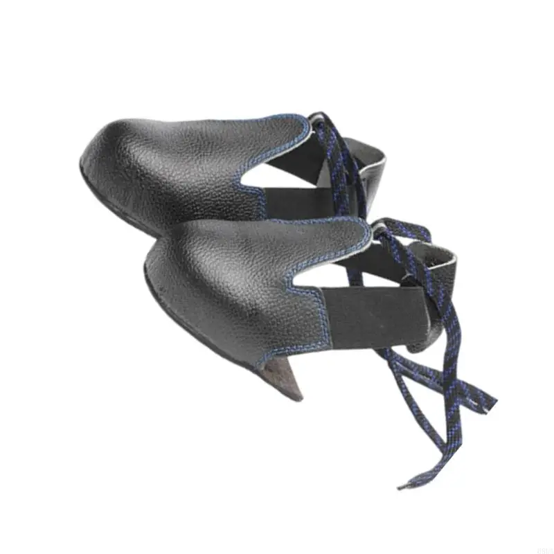 

68UA Heavy Duty Steel Toe Protectors for Work Boot Impact Resistant Leather Safety Boot Toe Covers Fit on Shoe Size 36 46