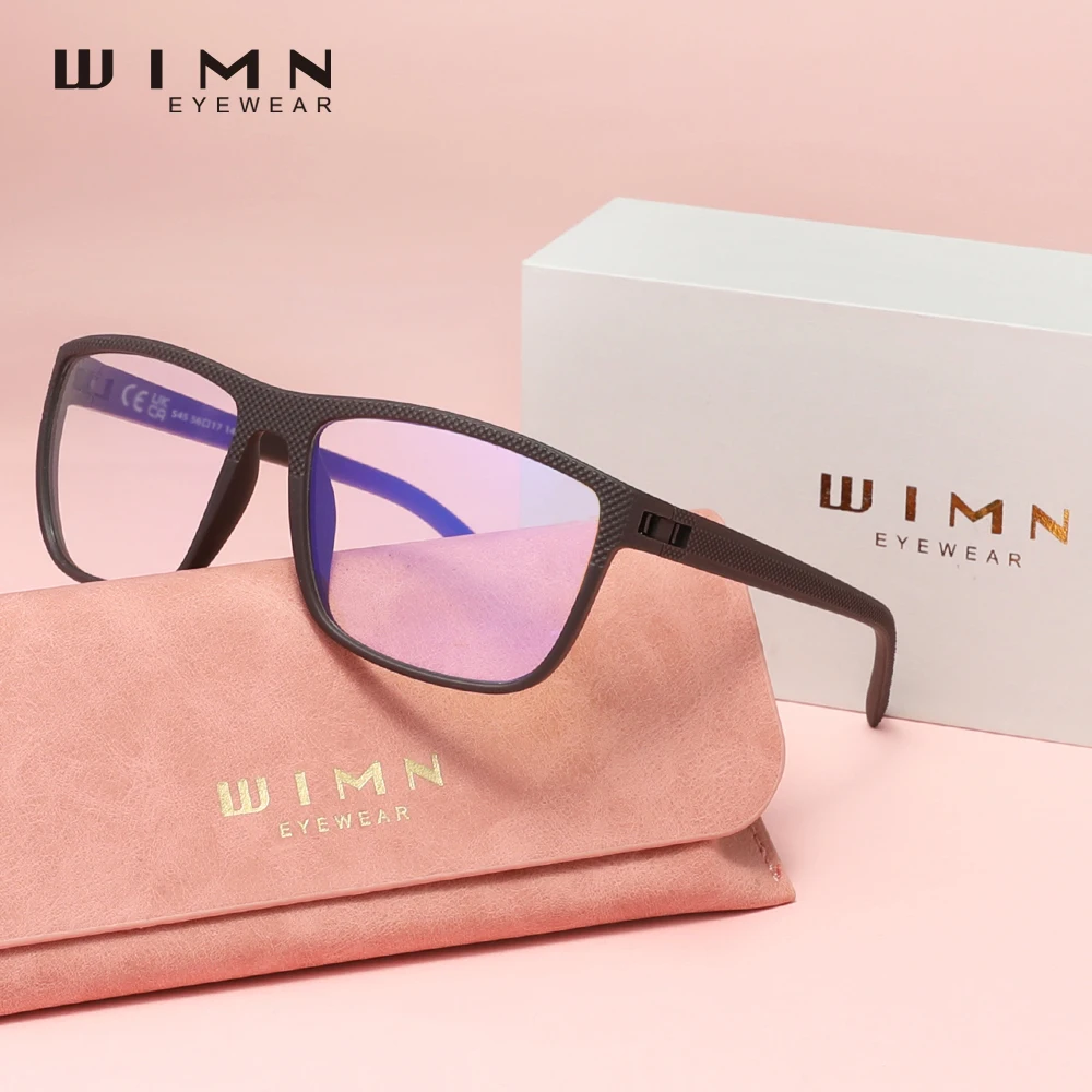

WIMN Anti-Blue Glasses Men/Women Phone Computer Square Blue Ray Block Eyewear Students Full Frame Eyeglasses