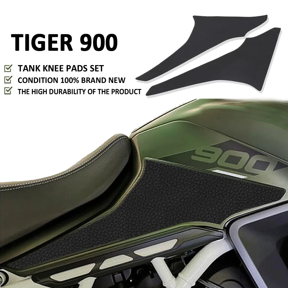 Motorcycle Black Fuel Tank Protection Pad Non-Slip Side Fuel Tank Sticker Anti-Scratch Waterproof Pad For Triumph Tiger 900