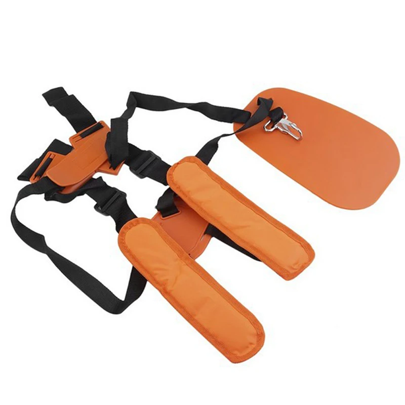 Strimmer para Cortador de Escova Double Breasted Ombro Arnês Banda Mower Trimmer Cinto Acolchoado Painel de Proteção Jardim Ajustável