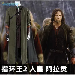 Lord of the Rings The Aragorn II Strider Estel Cosplay Thorongil Costume Men Fantasia Set Accessories Complete Halloween Uniform