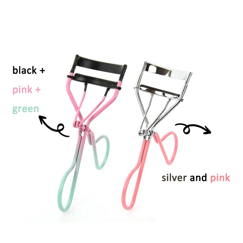 1pcs Pink Eyelash Curler Eyelashes Extension Supplies Stainless Steel Lashes Curling Clip Accessories Makeup Tools