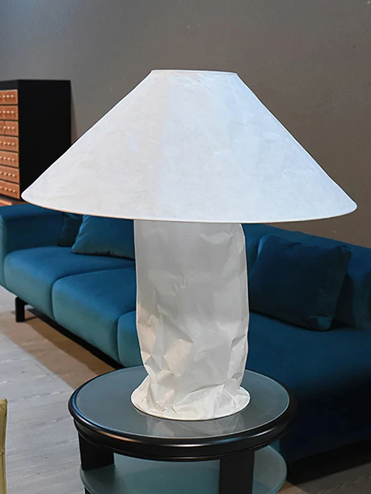 Najwyższej jakości lampa podłoże papierowe Nordic raplampe lampa do sypialni nocna do salonu wystrój hotelu lampka LED Wabi Sabi YX237BE