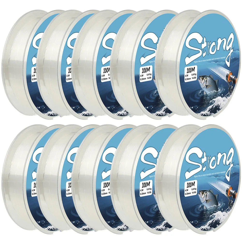 

Новая нейлоновая леска 4-10 фунтов 0,14-0,5 мм, невидимая веревка, устойчивая к истиранию, максимальное сопротивление, 4-10 фунтов, рыболовные снасти, высокая прочность, гладкая