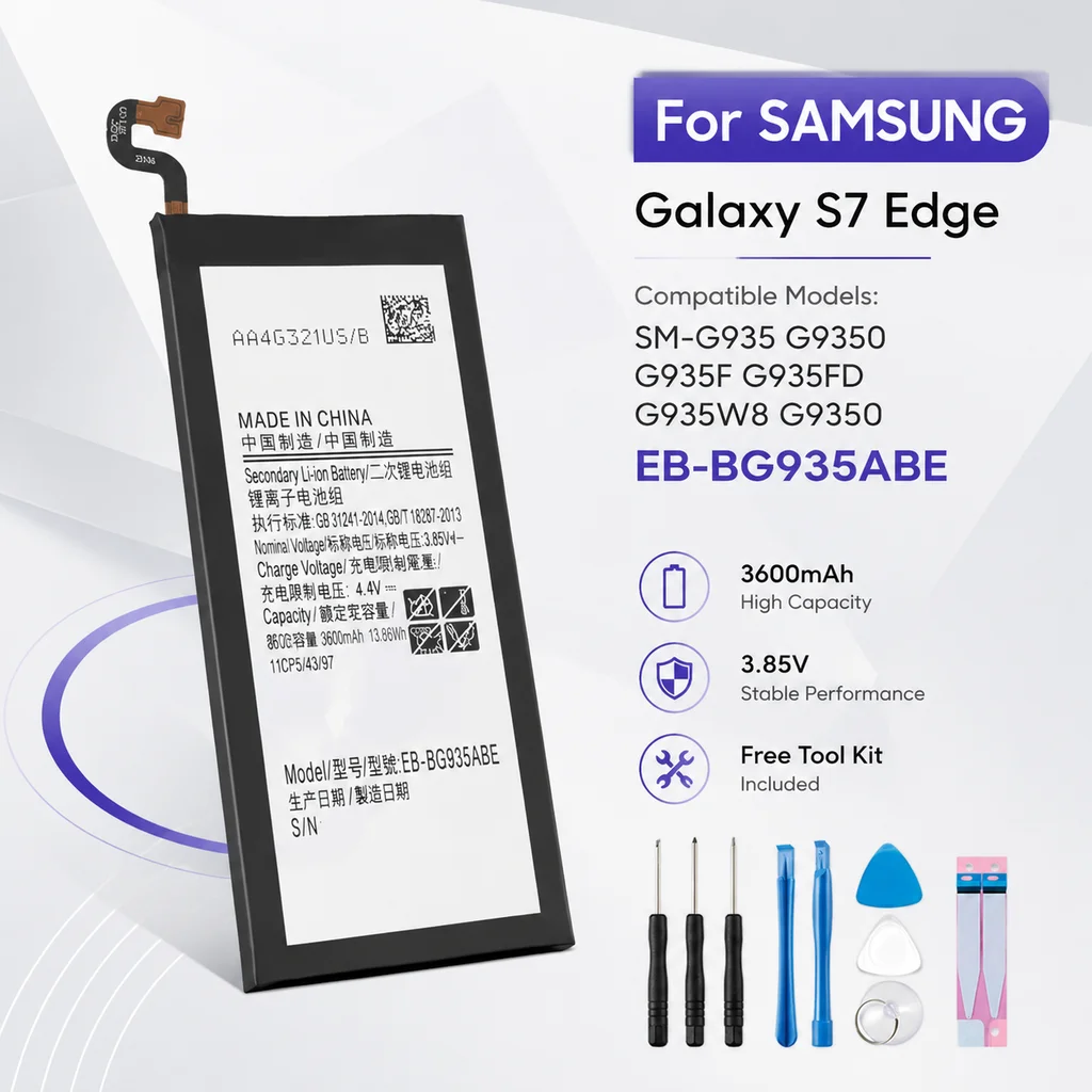 Premium High Capacity Replacement Battery EB-BG935ABE 3600mAh For Samsung Galaxy S7 Edge SM-G935F G9350 G935FD EB-BG935ABA