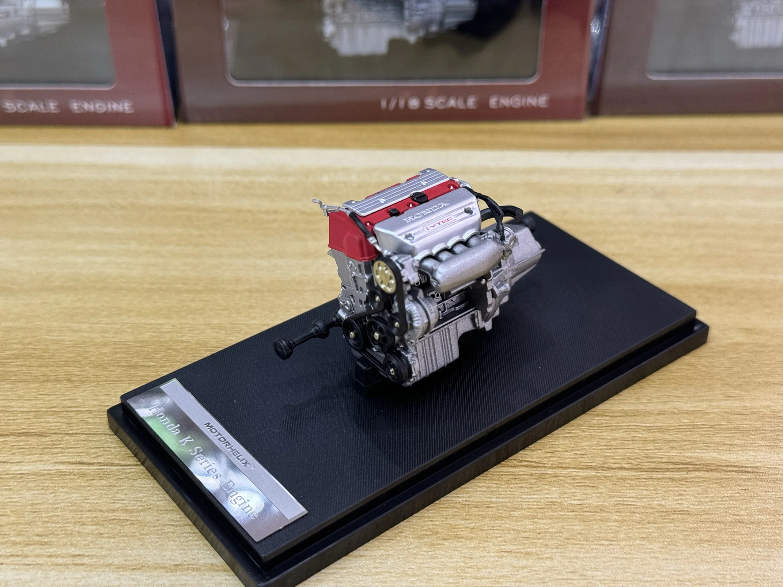 Diecast escala 1:18 Motorhelix Mh Honda Civic tipo R FD2 modelo de coche de motor de plástico juguete coleccionable regalo adorno de exhibición de recuerdo