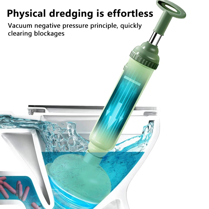 High-Pressure Silicone Toilet Plunger-VacuumSuctionCup with Air-Tight Seal,Clog-Busting Toilet Unblocker for Quick DrainCleaning