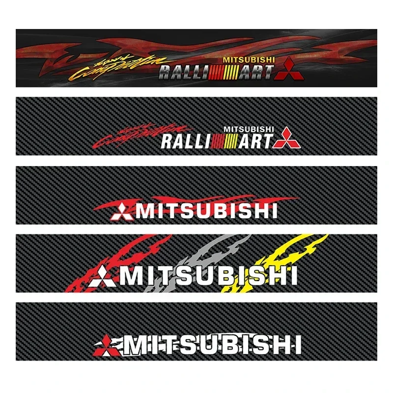 Car Front Rear Window Windshield Decal Sticker For Mitsubishi Ralliart ASX Lancer Cordia Pajero Outlander L200 EVO Triton Colt