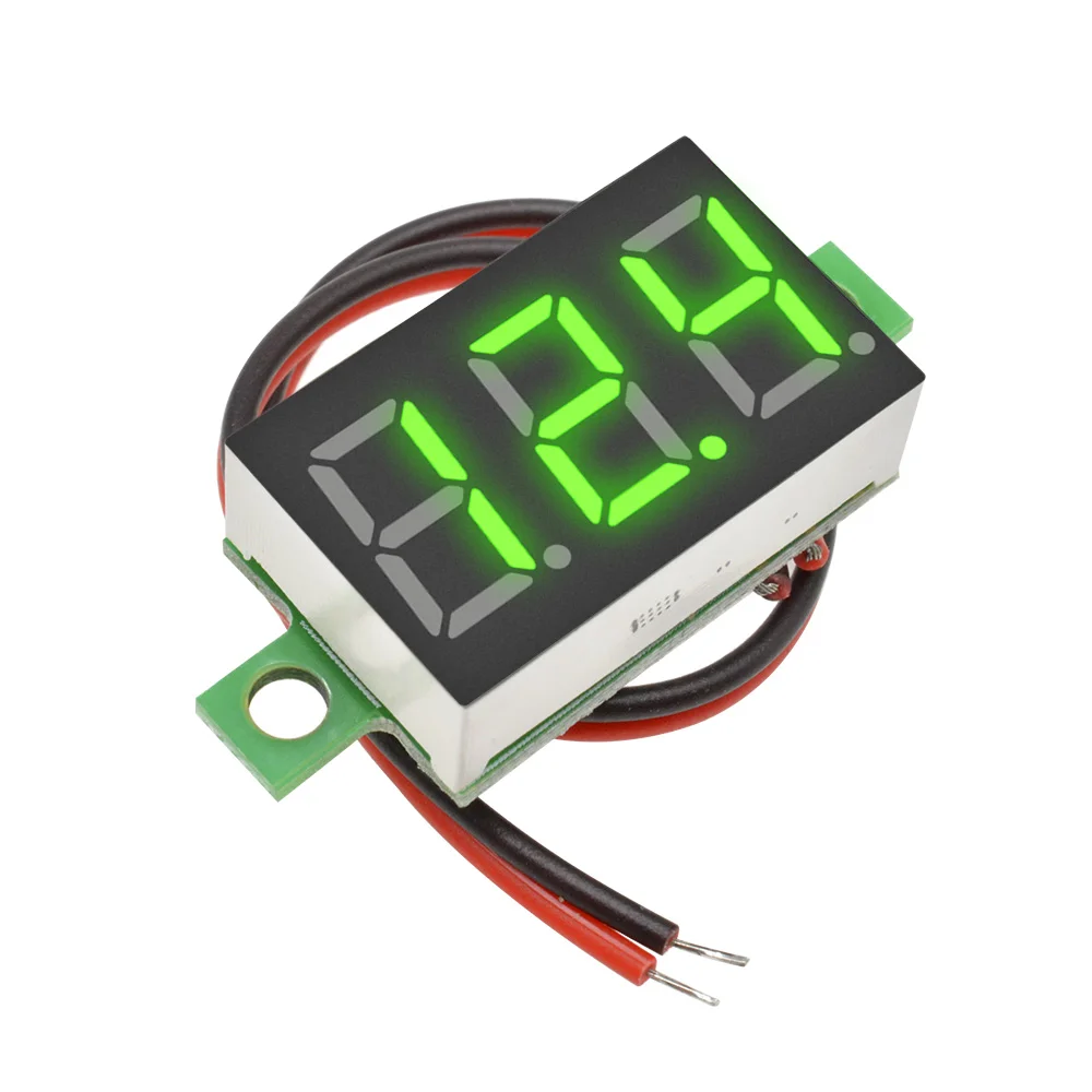 

Wholesale 0.36 inch Led Voltmeter Single Digital Display Red/Blue/Green DC4-30V Voltage Tester 2-wire Energy Meter Tools