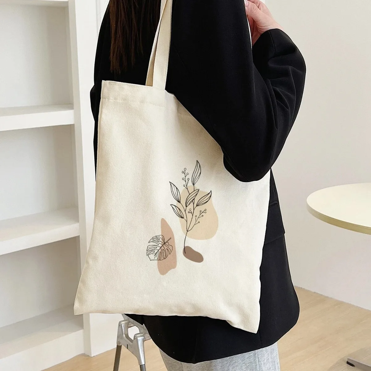 

Women's Canvas Tote Shoulder Bag Cute Rat Open Book Floral Handwritten Literary Casual Graphic Print Tote Tote Bags for Women