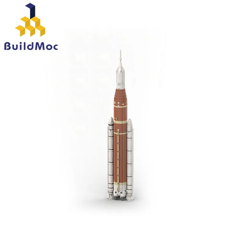 

MOC Space X Launch SLS Artemis Rocket Building Blocks 1 Large Size Falcon Carrier Spacecraft Vehicle Toys For Children Kid Gifts