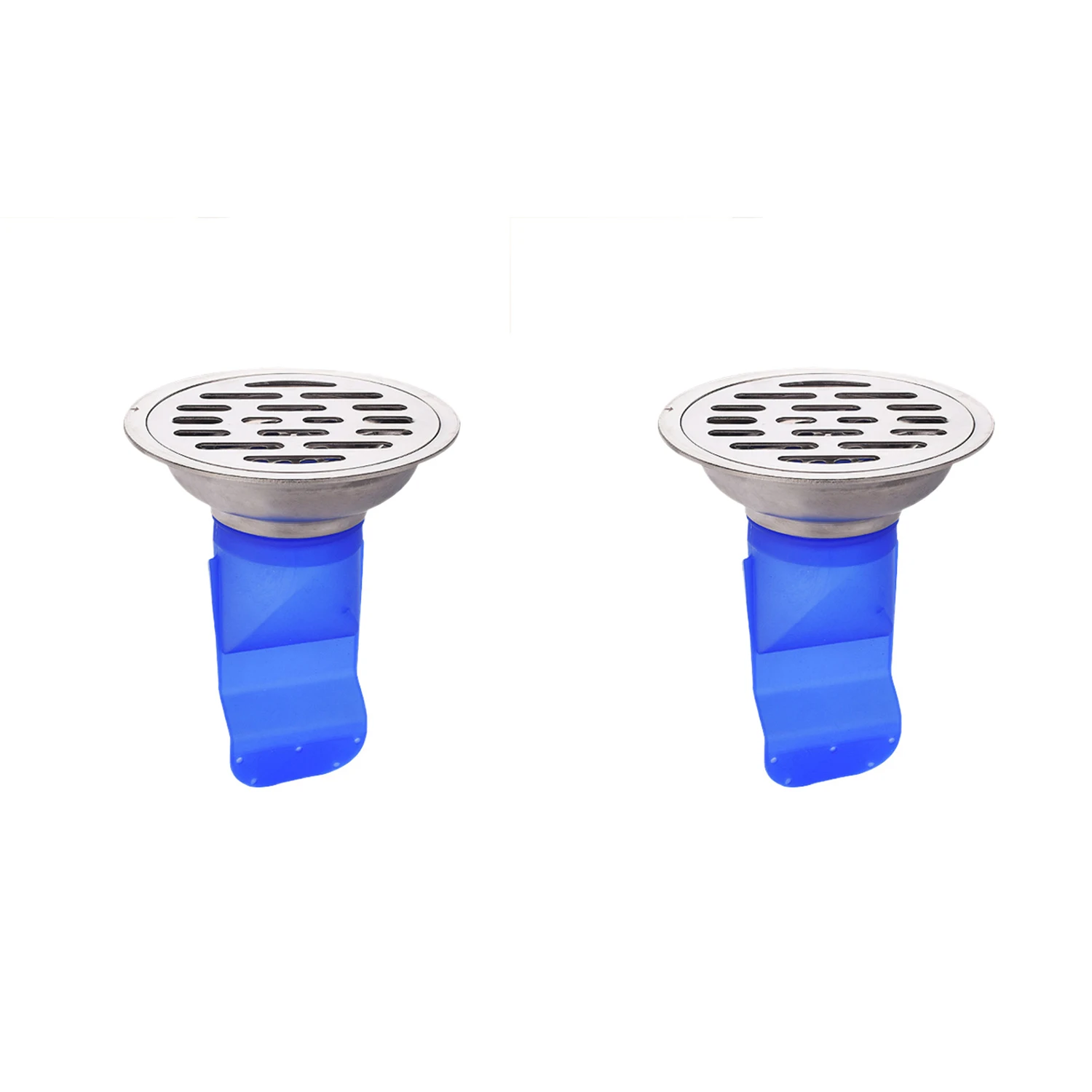 ABXF-Silicone Kitchen Strainer Bathroom Pipe Sewer Drain Anti-Odor Pest Control Floor Drain Accessories Round Stainless Steel Co