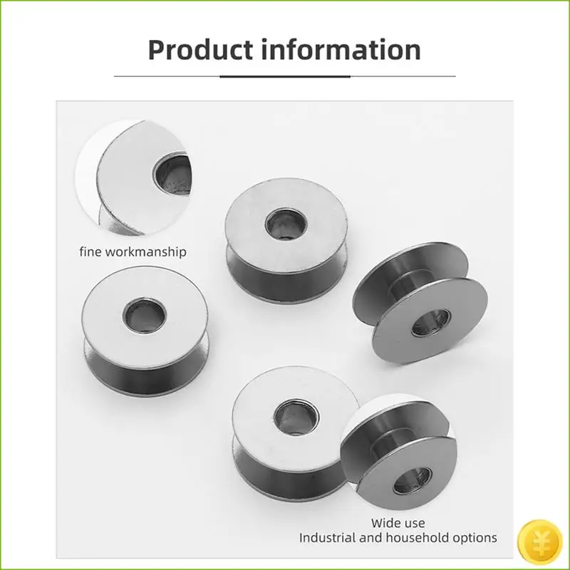 100Pcs/Lot Industrial Sewing Machine Bobbin Bobbin Sewing Machine Aluminum Bobbin