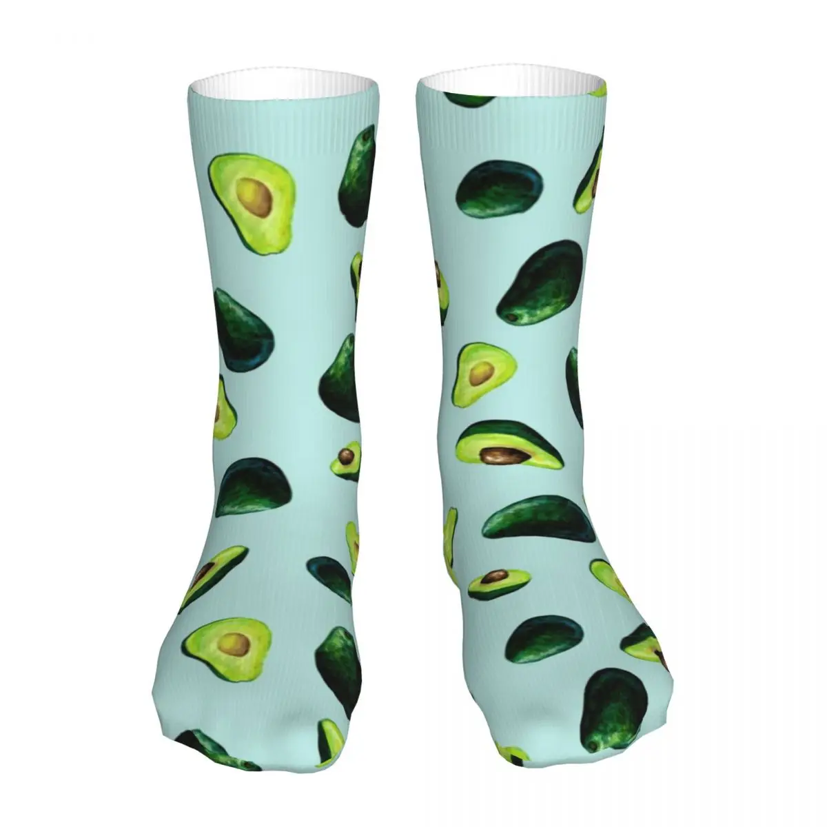 Compression Avocado Pattern Women Socks 2022 Female Tropical Fruit Sports Sock