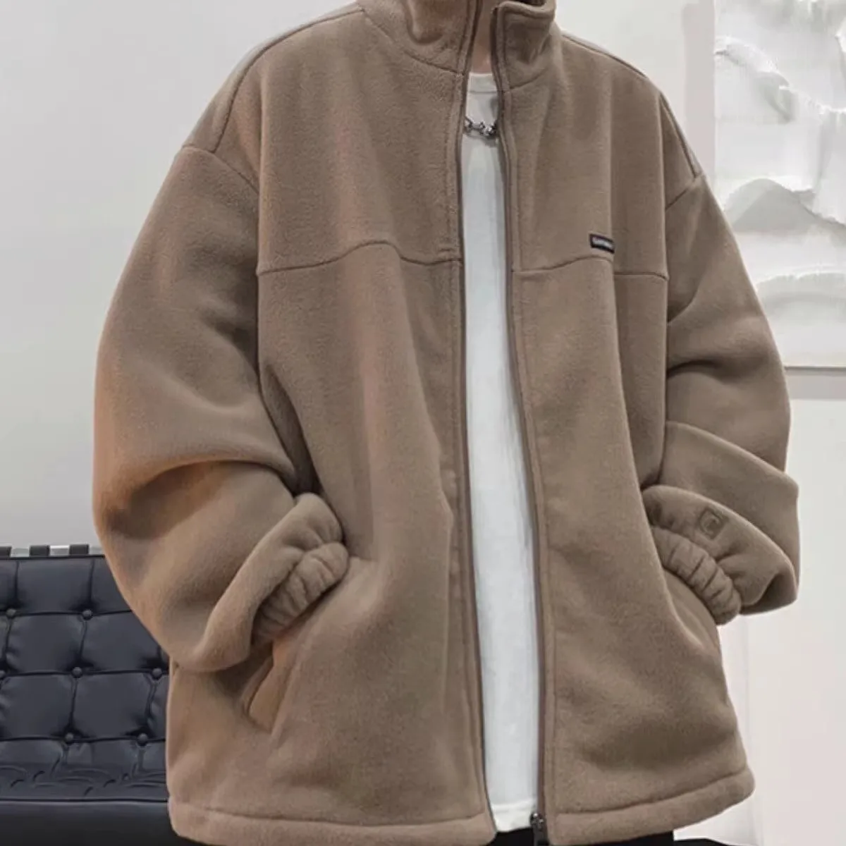 Loose Fit Men's Jacket 2024 Autumn Spring Street Style Trendy Harajuku Korean Version Casual Handsome Outerwear Coat