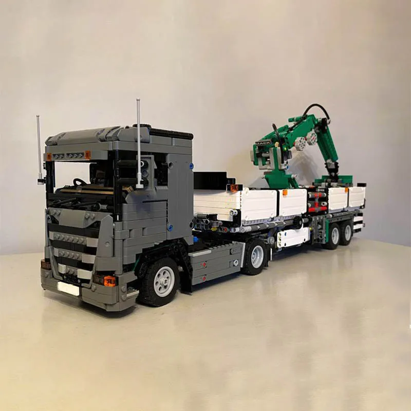 2368 قطعة MOC عالية التقنية مدينة الهندسة الثقيلة انتزاع رافعة سحب شاحنة اللبنات التكنولوجيا لتقوم بها بنفسك تجميع الطوب لعب الاطفال هدية