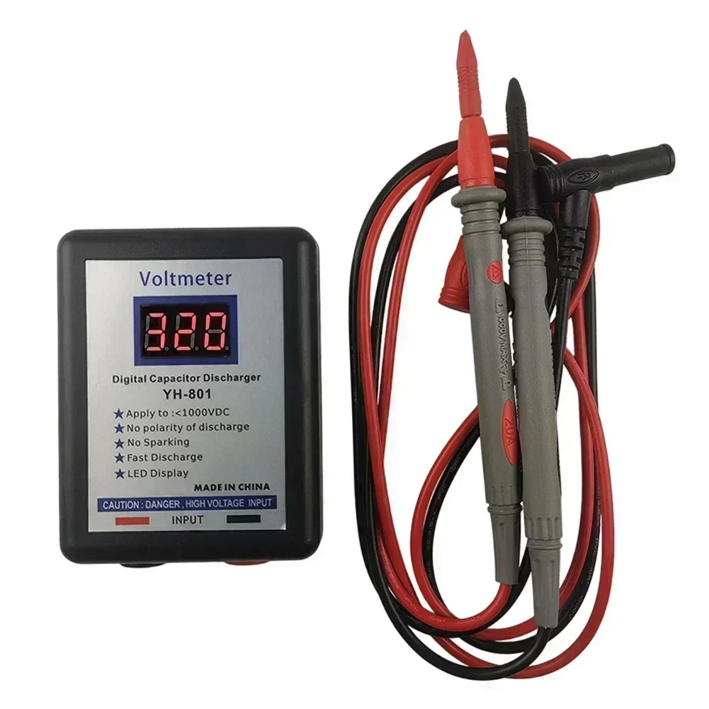 800V Digital Capacitor Fast Discharger High Voltage Discharge Tool For  Test Meters Tool Accessory In Stock Wholesale
