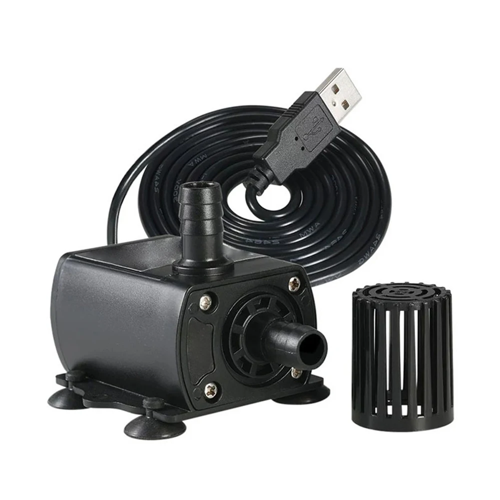 

USB DC 5V Ultra-quiet Mini Brushless Water Pump Waterproof Submersible Fountain Aquarium Circulating 250L/H Water Pump