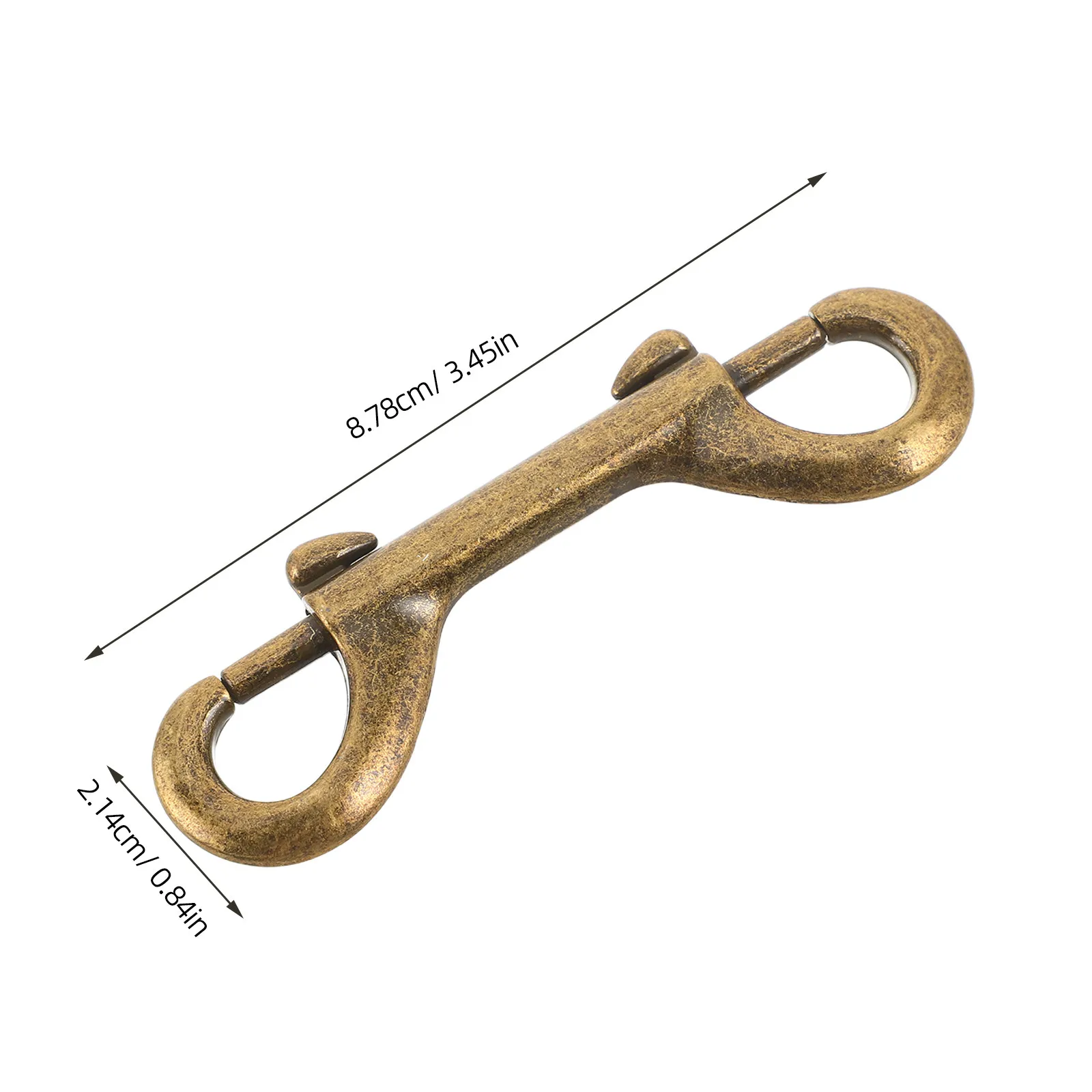 10pcs Double Ended Snaps 3.5 Inch Zinc Alloy Trigger Metal Clip Dog Leash Hardware Clip for Pet Collar Bag Strap Horse Bucket